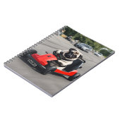 Pug go-kart racen notitieboek (Linkerzijde)