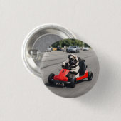Pug go-kart racen ronde button 3,2 cm (Voorkant /achterkant)