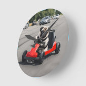 Pug go-kart racen ronde klok (Hoek)