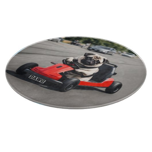 Pug go-kart racen snijplank (Hoek)