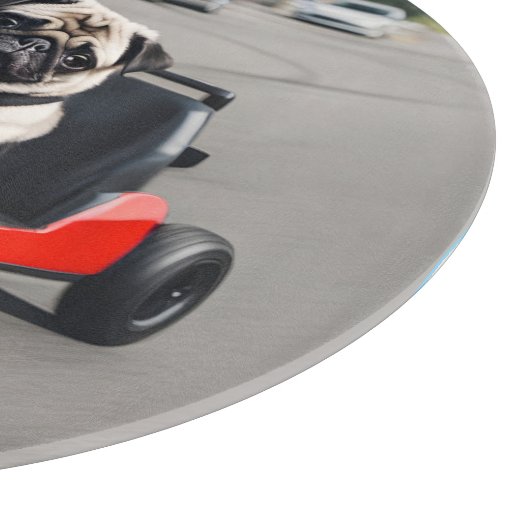 Pug go-kart racen snijplank (Hoek)