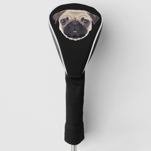 Pug Golfheadcover (Voorkant)
