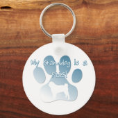 Pug Granddog Sleutelhanger (Voorkant)