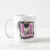Pug Grandma Koffiemok (Links)