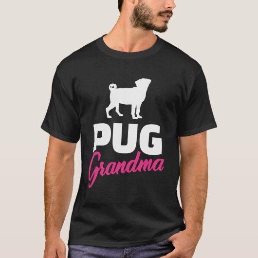 Pug Grandma T-shirt (Voorkant)