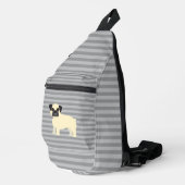Pug Gray Lined Sling Bag (Rechterhoek)