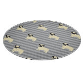 Pug Gray Lined Snijplank (Hoek)