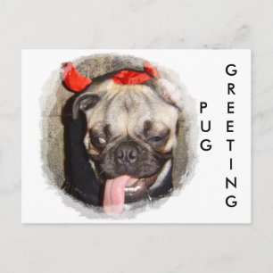 Pug Greeting Briefkaart