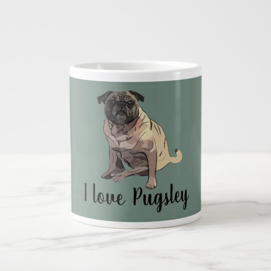 Pug Grote Koffiekop (Voorkant)