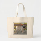 Pug Grote Tote Bag (Voorkant)