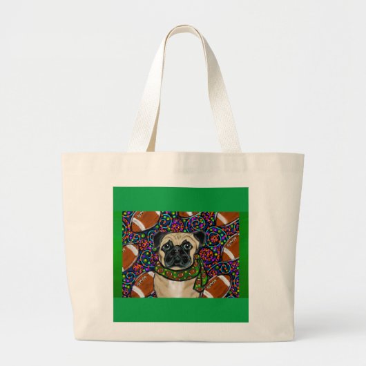 Pug Grote Tote Bag (Voorkant)