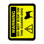 Pug Guard Dog Waarschuwing Magneet (Verticaal)