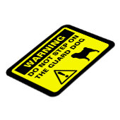 Pug Guard Dog Waarschuwing Magneet (Linkerzijde)