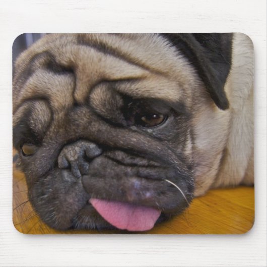 Pug had een te veel Muismat (Voorkant)