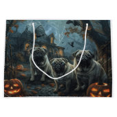 Pug Halloween Nacht Doggy Delight Groot Cadeauzakje (Voorkant)