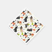 Pug Halloween Party Servet (Hoek)