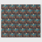 Pug Halloween Spooky Cadeaupapier (Vlak)