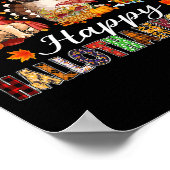 Pug Halloween Thanksgiving Christmas Happy Halloth Poster (Hoek)