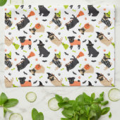 Pug Halloween Theedoek (Gevouwen)