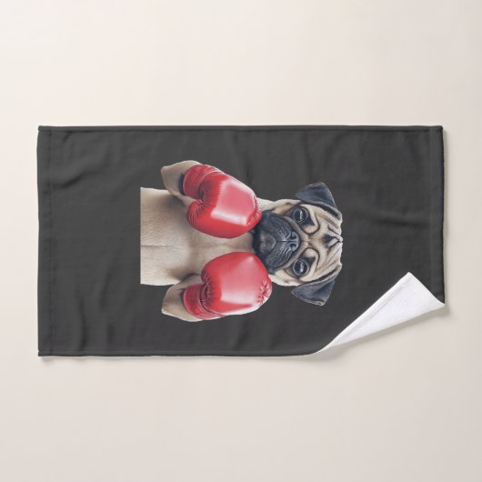 Pug handdoek (Handdoek)