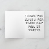 Pug Happy Birthday kaart (Binnen)