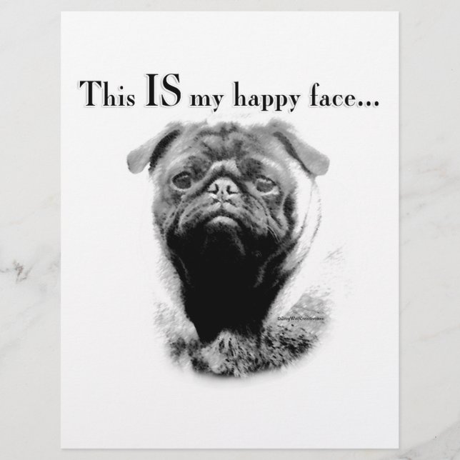Pug Happy Face (Voorkant)