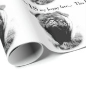 Pug Happy Face Cadeaupapier (Rol Hoek)