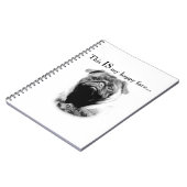 Pug Happy Face Notitieboek (Linkerzijde)