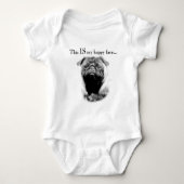 Pug Happy Face Romper (Voorkant)