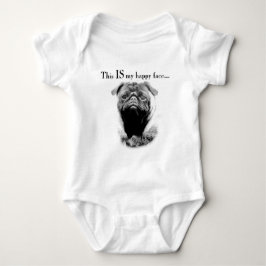 Pug Happy Face Romper