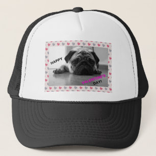 Pug Happy Valentijnsdag Trucker Pet