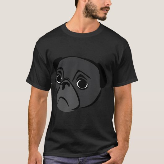 Pug-hartslag T-shirt (Voorkant)