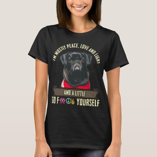 Pug-hartslag T-shirt (Voorkant)