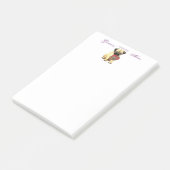 Pug Heart mama Post-it® Notes (Schuin)