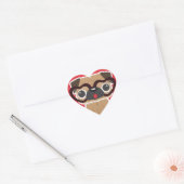 Pug Heart Sticker (Envelop)