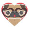 Pug Heart Sticker