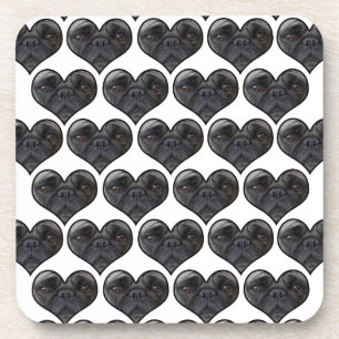 Pug Hearts Drankjes Onderzetter