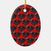Pug Hearts Keramisch Ornament (Voorkant)