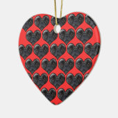 Pug Hearts Keramisch Ornament (Links)