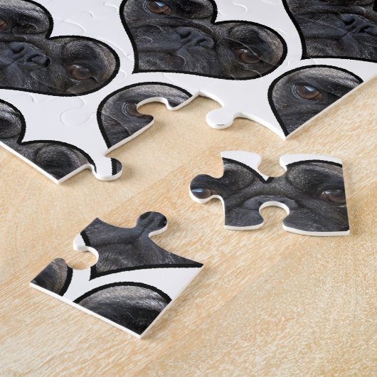 Pug Hearts Legpuzzel (Zijkant)