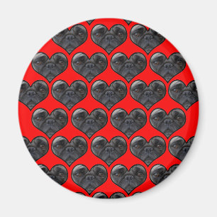 Pug Hearts Magneet