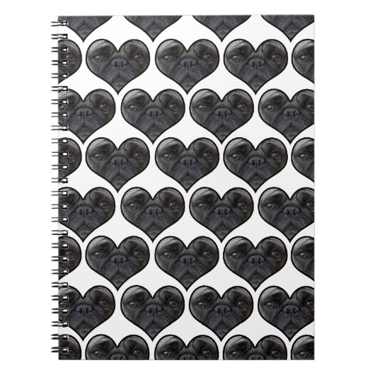 Pug Hearts Notitieboek (Voorkant)