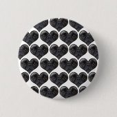 Pug Hearts Ronde Button 5,7 Cm (Voorkant)