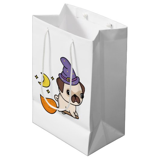 Pug-heks Cadeautas (Voorkant Gekanteld)