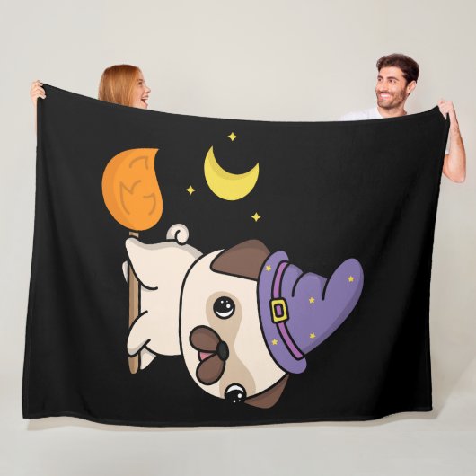 Pug-heks fleece deken (In situ)