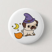Pug-heks Knop Ronde Button 5,7 Cm (Voorkant)