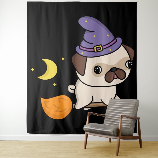 Pug-heks Tapijt Wandkleed (In situ)