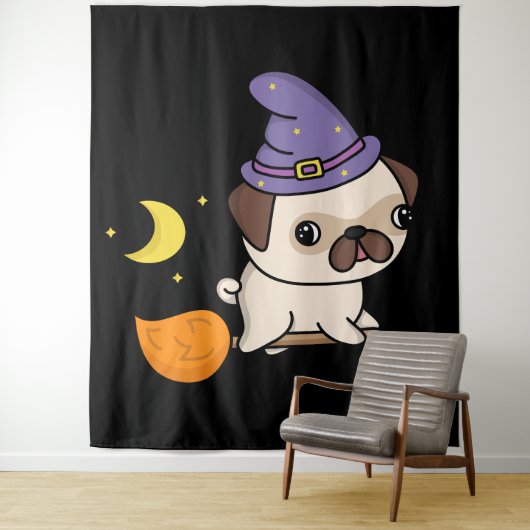 Pug-heks Tapijt Wandkleed (In situ)
