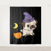 Pug-heks Tapijt Wandkleed (Voorkant)