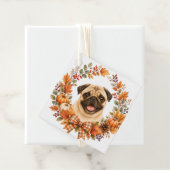 Pug Herbstekrans Bedankjes Labels (In situ)